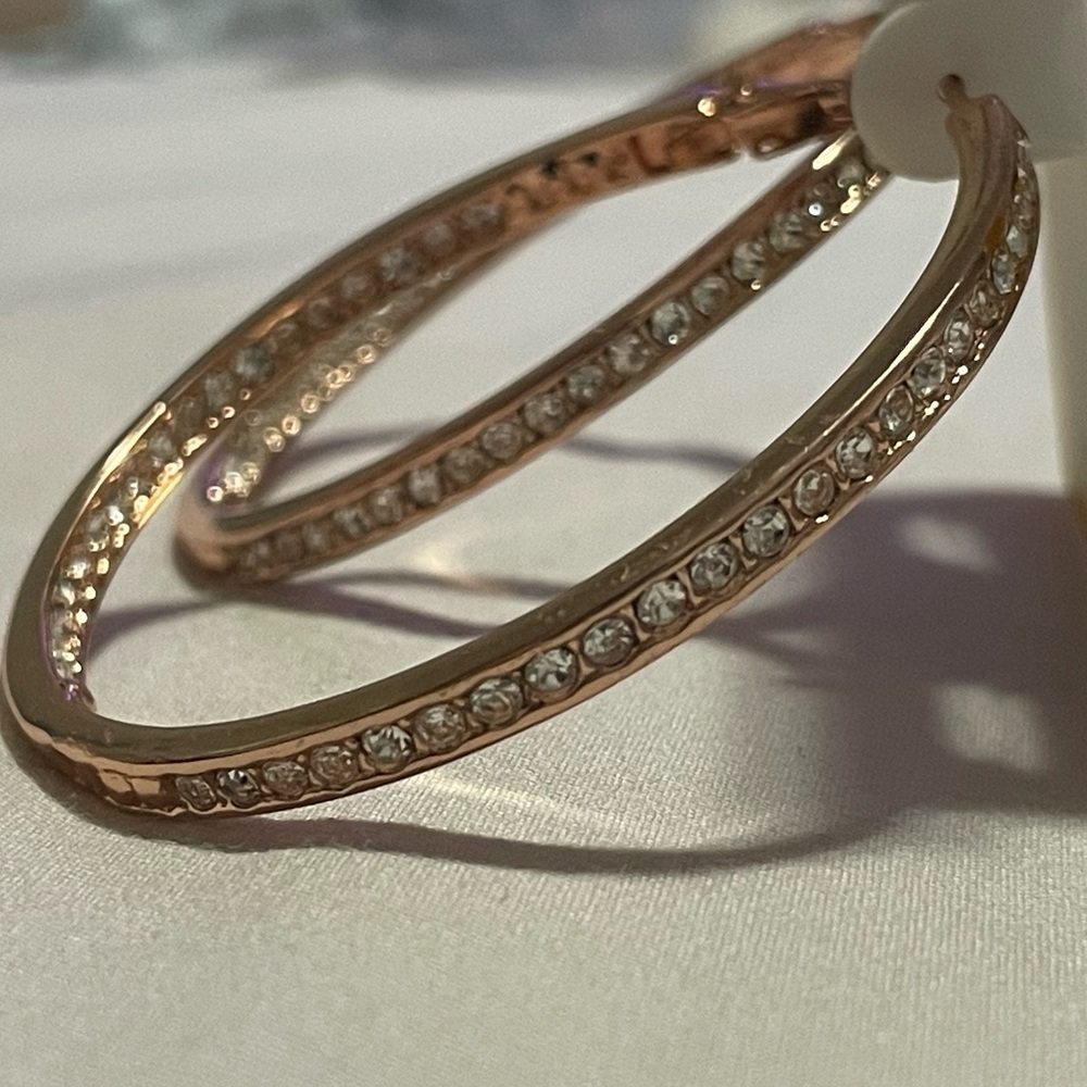Rose Gold Hoops - Picture 4 of 4